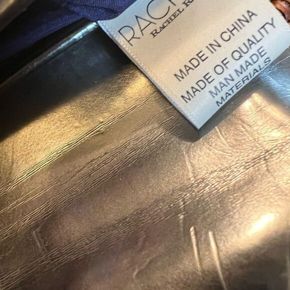 RACHEL ROY METALLIC FABRIC VELVET EVENING PURSE - Picture 9 of 10